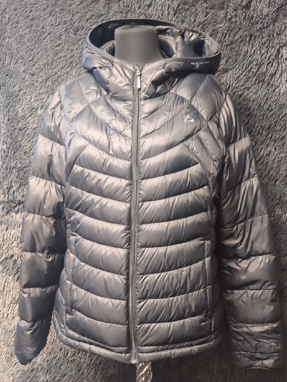 Paradox Quilted Hooded Puffer Jacket - Gray